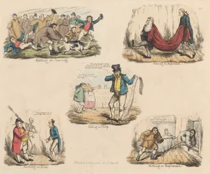 Sæt på fire: meget vrøvl om ingenting eller illustrationer af gamle ordsprog