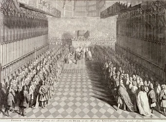 Kroning af William III i Westminster Abbey, London, 1689, c1689