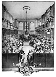 Interiør af Underhuset, Westminster, London, 1742, c1902-1905.