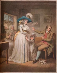 Den dydige Forælder. Laetitia bestræber sig forgæves af forældre på at forsone sine forældre, 1789