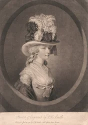 Ung dame med fjerhat