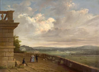 Udsigt fra Nottingham Castle Terrace Looking East, c.1845
