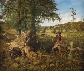 En dag på landet (Olie på lærred)