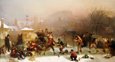 Rutsjebanen under slottet, Edinburgh, 1854