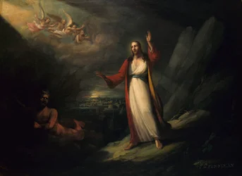 Kristus fristet af Djævelen, 1818.