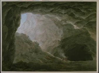 Grotte i Campagna (akvarel på papir)