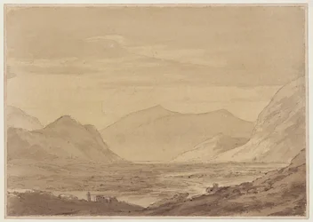 I nærheden af Chiavenna (pen og blæk, akvarel på papir)