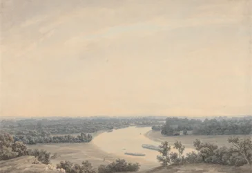 Themsen fra Richmond Hill søger mod sydvest