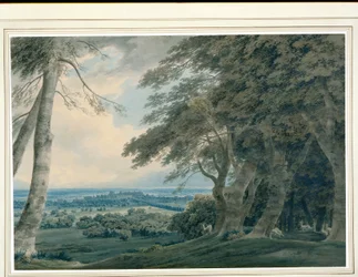 Windsor Castle fra det sydvestlige, ca. 1787-99 (wc på papir)