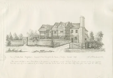 Kingswinford - Bradley Hall: pen- og blæktegning