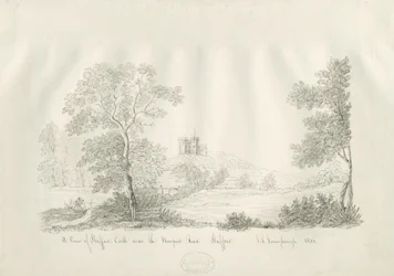 Stafford Castle - Near the Newport Road: pen- og blæktegning