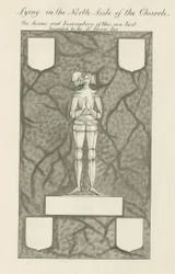 Sten - Messingfigur [Sir James Lee]: pen og vask tegning, nd [19. cent] (tegning)