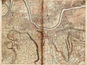 Kort over Barnes, Battersea, Putney og Wandsworth