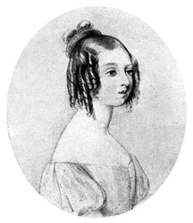 Prinsesse Victoria i en alder af femten år, c1834.
