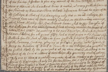 Et brev fra John Row, en elev ved St. Andrews, til sin onkel, 1691