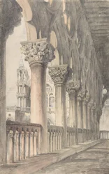 Loggia af hertugpaladset, Venedig, 1849-50.
