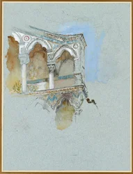 Undersøgelse af den pisanske gotiske facade af San Michele i Borgo, Pisa, 1. juli