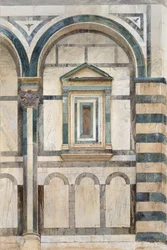 Baptisteriet, Firenze: Studie af den øverste del af det højre kupé på den sydvestlige Fa