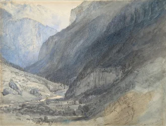 Lauterbrunnen-dalen, Schweiz, ca. 1866.