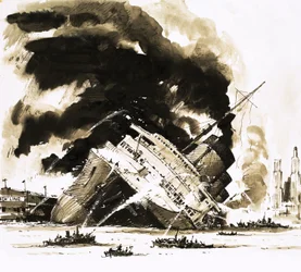 De store dampskibe: Skibet, der døde i havnen. Normandie