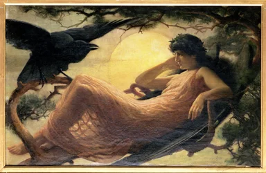An the Night The Raven Sings, Barm"d High in the Tufted Trees, Where Perhaps Some Beauty Lies