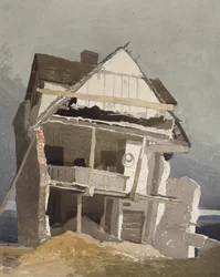En husruin, 19. århundrede