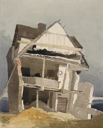 Et forfaldent hus, ca. 1800-1840
