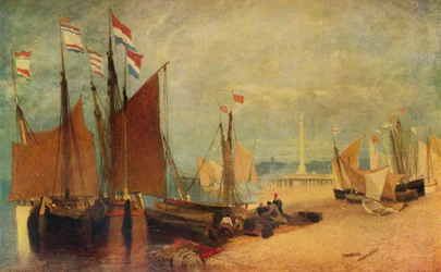 Hollandske både ud for Yarmouth, priser under krigen, c1823 1934