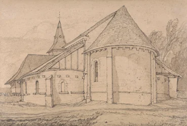 East End af Abbey Church of St. Paul i Rouen, Normandiet