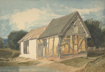 Gårdbygning ved en Dam, 1808-11.