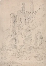 Framlingham Castle, Suffolk: Del af ruineret interiør