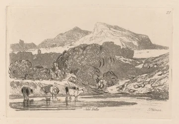 Liber Studiorum: Plade 21, View in North Wales, 1838.