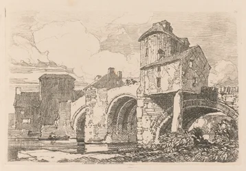 Liber Studiorum: Plade 26, Monnow Bridge, Monmouthshire
