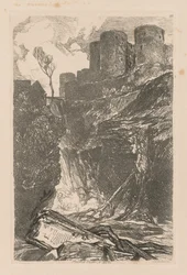 Liber Studiorum: Plade 29, Harlech Castle, N. Wales