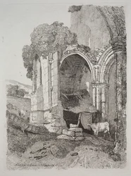 Rievaulx Abbey, Yorkshire, 1810.