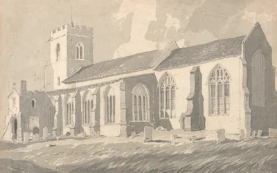 Sydsiden af Catfield Church, Norfolk