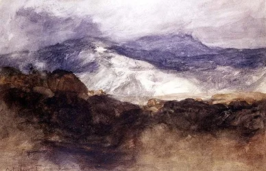 Welsh Mountains (akvarel på papir)