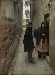 En gade i Venedig, ca. 1880-82