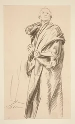 Draperet stående figur