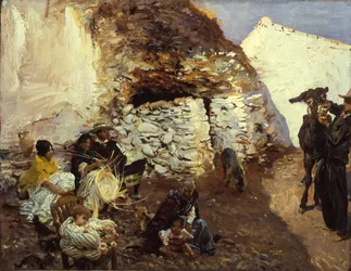 Gypsy Campment, Granada, Spanien, ca. 1912-13