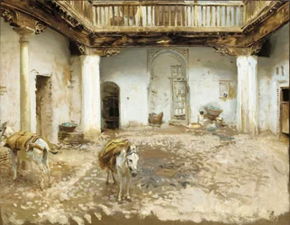 Maurisk gårdhave, 1913