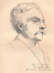 Portræt-skitse af M. Gabriel Faure, c1889