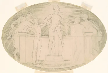 Studie for klassisk og romantisk kunst, ca. 1921.