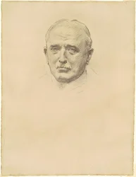 Studie af feltmarskal John French for "General Officers of World War I"