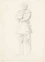 Studie af general Louis Botha for "General Officers of World War I"