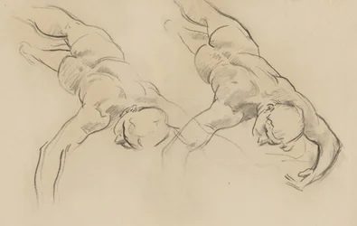 Studie af en af Horerne (tredje figur fra venstre, drejet) til Apollo i sin vogn med Horerne, vægmaleri, trappeopgang, Museum of Fine Arts, Boston