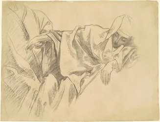 Studie af korsfæstelsen til "Femten Mysteries of the Rosenkrans"