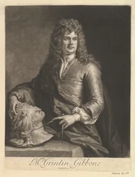 Portræt af Grinling Gibbons, 1690.