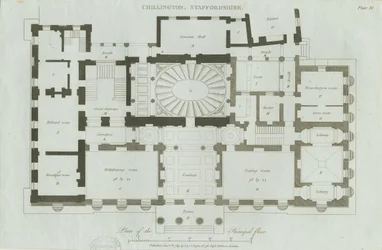Chillington Hall: gravering