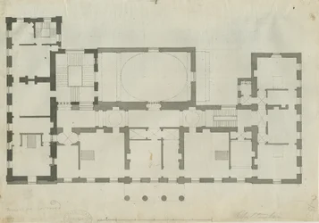 Chillington Hall: pen- og blyantstegning, nd [1789] (tegning)
